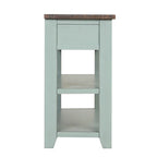 Wood Console Table with 3 Storage Drawers and 2 Shelves