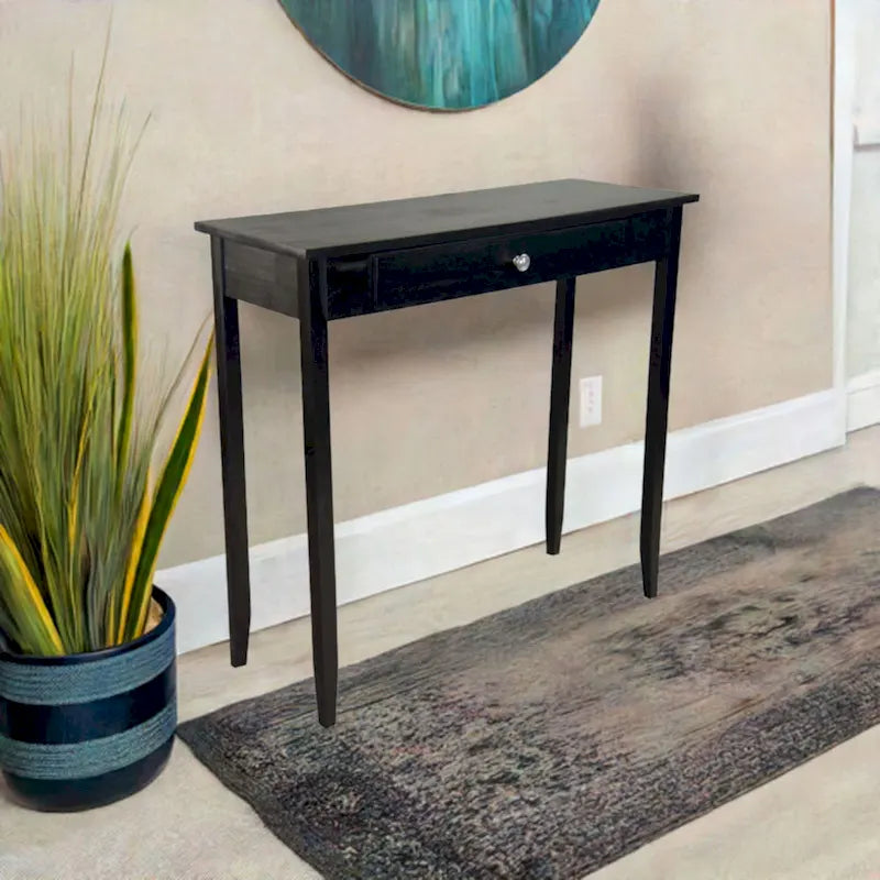 Porch & Den Holly Hill Solid Acacia Console Table with 1 Drawer
