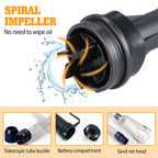 Battery Operated Aquarium Vacuum Gravel Cleaner Portable Fish Tank Cleaner Siphon Pump