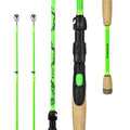 KastKing Zephyr Dual-Tip Spinning Rod | Green | Spinning / 5'0" / Moderate Fast-Ultra Light / Light ( 2 Pcs+ Dual Tip)