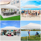 Hoteel 10x15 Heavy Duty Canopy Tent with 4 Sidewalls,Pop up Canopy for Parties Wedding,Commercial Easy up Gazebo with Roller Bag,UV 50+ &,Black