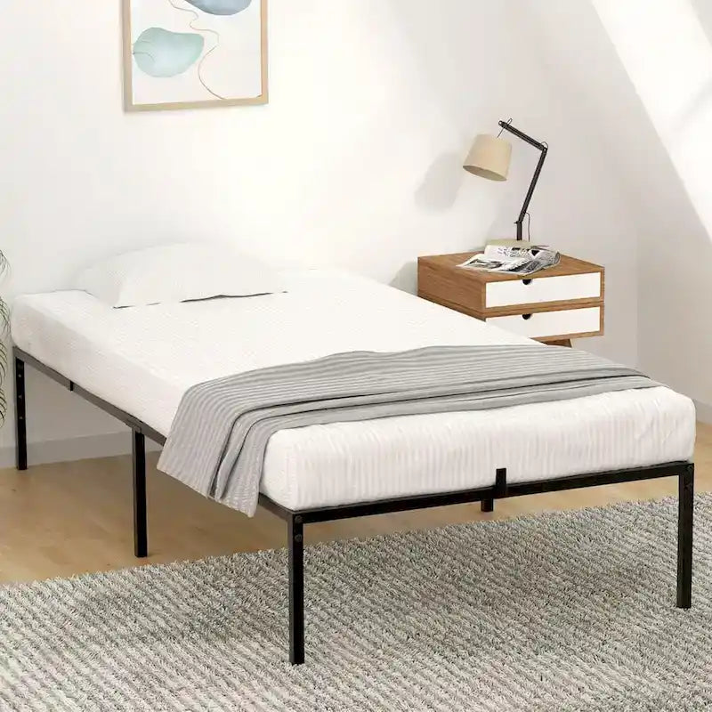Sturdy Metal Platform Bed Frame - No Box Spring Required