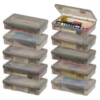 Small Pencil Case, Hobby Art Craft Supply Organizer,Gray, Set of 10
