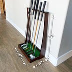 Premium Wooden Golf Putter Stand