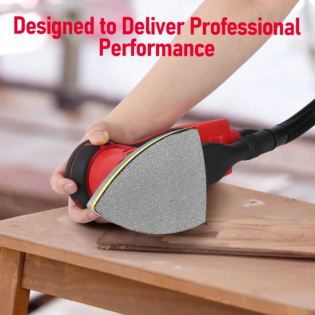 M optimized Electric Detail Sander with 12 Sanding Paper, 350W Brushless Motor Mouse Sander, Powerful & Low Vibration, 10000 RPM, for Wood Working