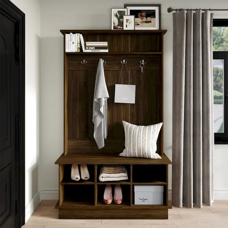 CraftPorch Contemporary Hall Tree with Storage Solutions