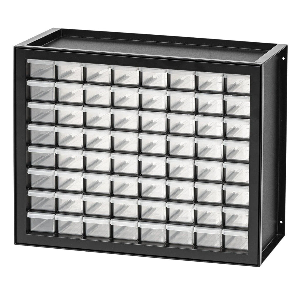 Drawer Parts Cabinet - 64 Drawer | Black