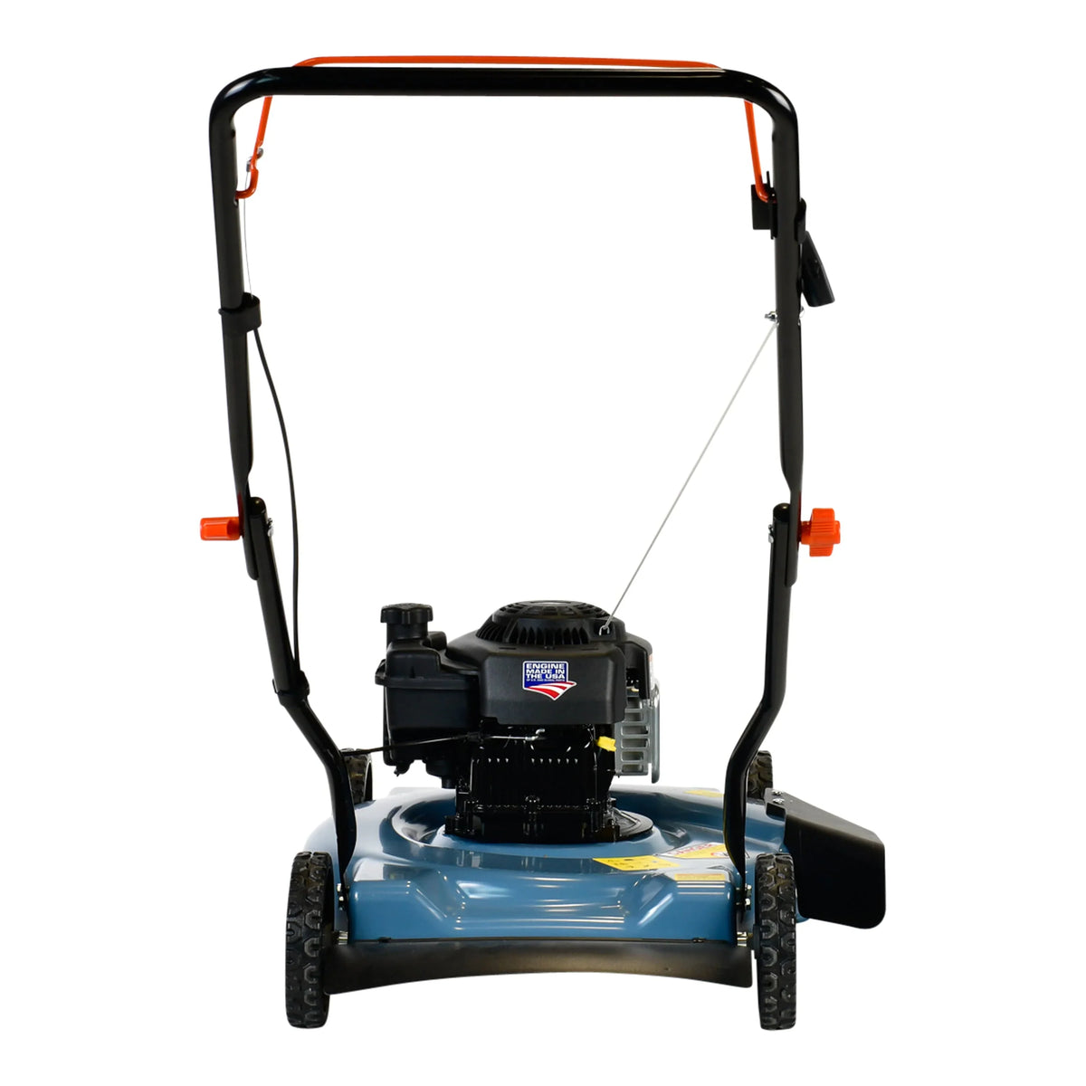 SENIX Gas Lawn Mower, 20-Inch, 125 cc 4-Cycle Briggs & Stratton Engine, Push Lawnmower with Side Discharge, 3-Position Height Adjustment, LSPG-L2, Blue