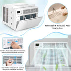 10000 Btu Quiet Window Air Conditioner With Remote Amp Eco Mode Energy Star Certified 3 In 1 Window Ac Unit With Dehumidifier