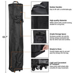 Alden Design Adjustable 10' x 10' Commercial Pop-up Canopy with Wheeled Carry Bag, Blue