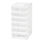 Storage Drawer Cart with Organizer Top - 6 Drawer | White