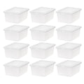 Clear Storage Box 12 Pack - 14.5 QT