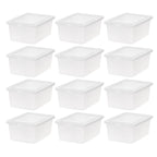 Clear Storage Box 12 Pack - 14.5 QT