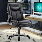 Ergonomic Office Chair with High Back Flip Up Armrests and Rolling Base