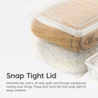 Clear Storage Box 12 Pack - 14.5 QT