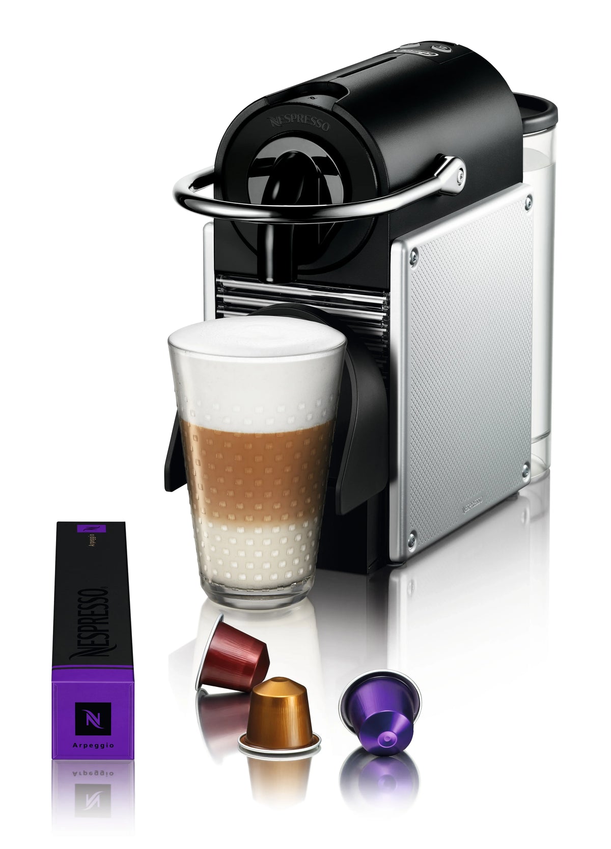 Nespresso Pixie Espresso Machine by De'Longhi, Aluminum