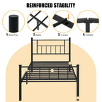 Futzca Bed Frame Featuring Headboard and Footboard