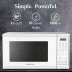 Farberware FMGZ09BKA 0.9 Cu. Ft. Microwave Oven, 900W, Digital Control, LED Display, 6 Cooking Presets, Black
