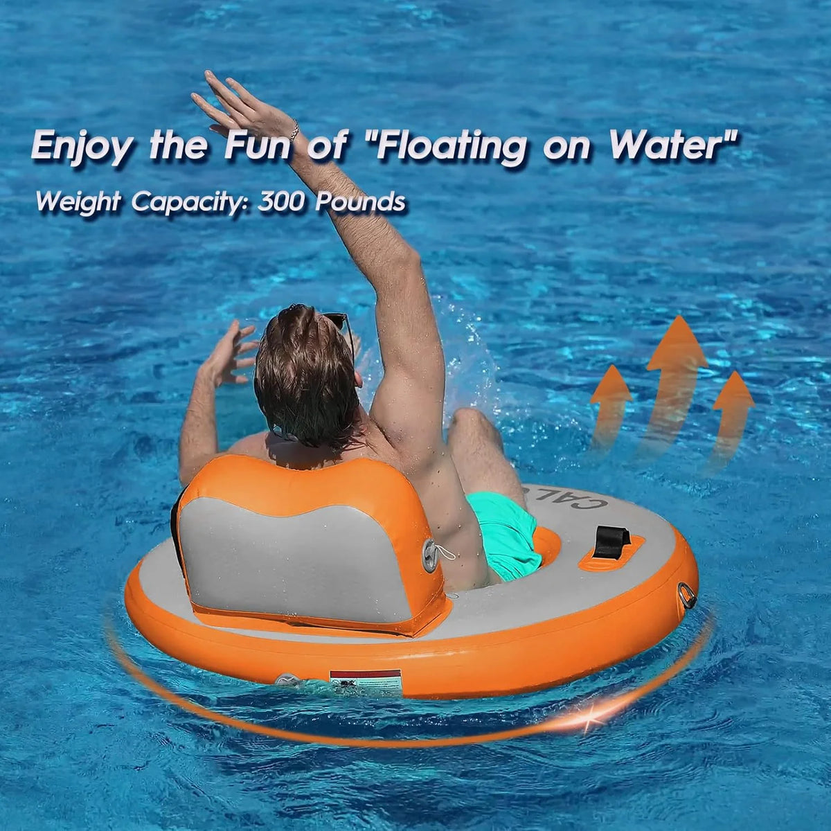 Round Floating Ring Hammock - Heavy Duty Inflatable Raft