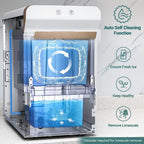 V2.0 Countertop Nugget Ice Maker | Self Cleaning Pellet Ice Maker | Open and Pour Refill | Stainless Steel Housing |