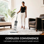 Shark SV1106 Navigator Freestyle Cordless Stick Vacuum, Lightweight, White/Grey, for Carpet & Pet Hair