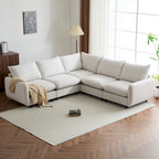 Oversized Modular Sectional Sofa with Plush Cushions and Flexible Layout