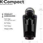 Single-Serve K-Cup Pod Coffee Maker, Black, 2.3
