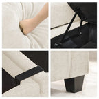 Versatile Chenille Storage Loveseat Sofa