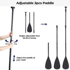 streakboard 11FT Inflatable Stand Up Paddle Board SUP Surfing Boards No Slip Deck, 6'' Thick with Backpack