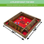 Shut-the-Box Premium Wooden Dice Game