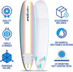 Classic Soft Top Foam 8ft Surfboard
