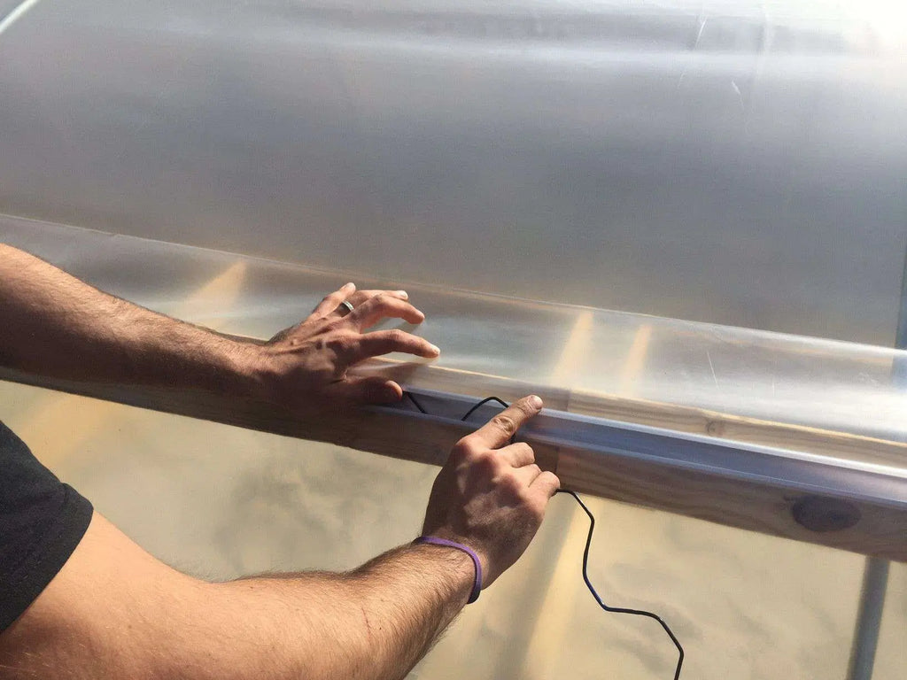 Greenhouse PVC Coated Spring Wire & Lock Channel Bundle | 4 Of Each