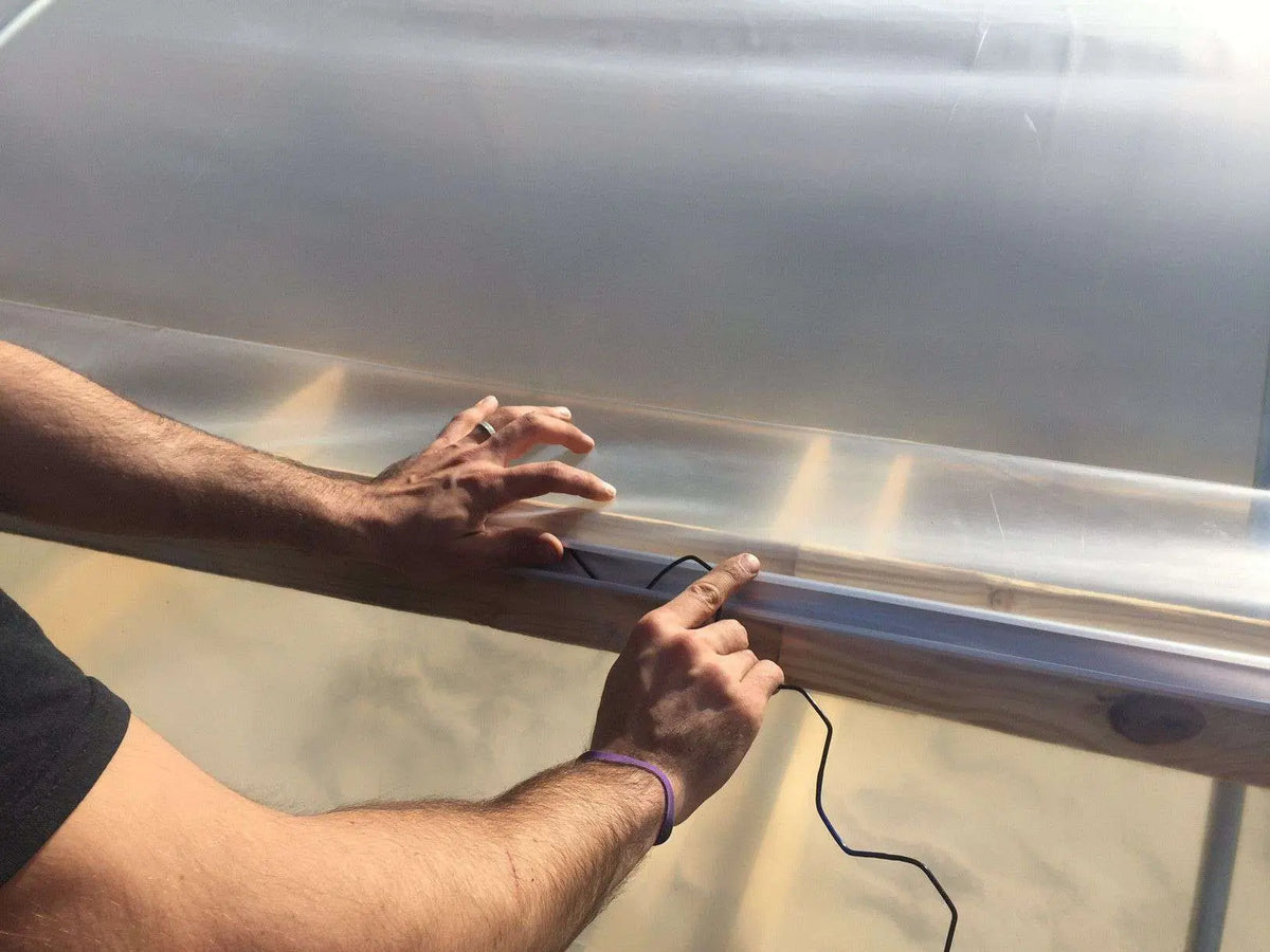 Greenhouse PVC Coated Spring Wire & Lock Channel Bundle | 4 Of Each