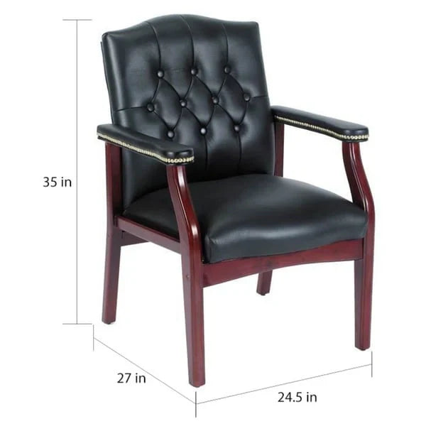 Classic Black Guest Chair by Boss
