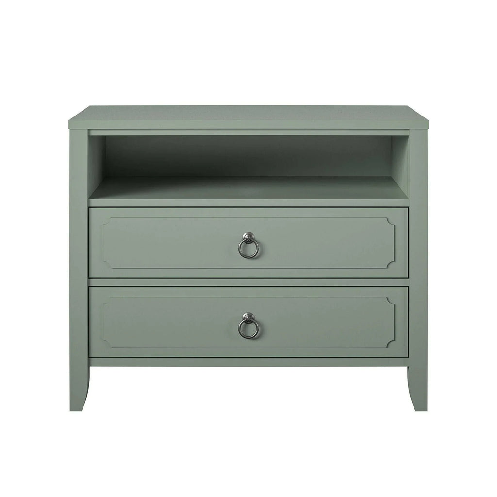 Drawer Nightstand, Green
