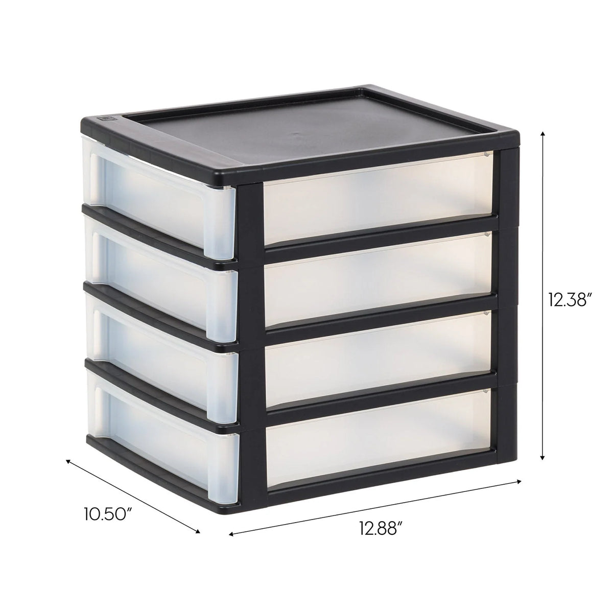 4- Drawer Desktop Storage Unit, White Pack of 2