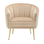 Randolf Velvet Accent Chair in Silver Orchid