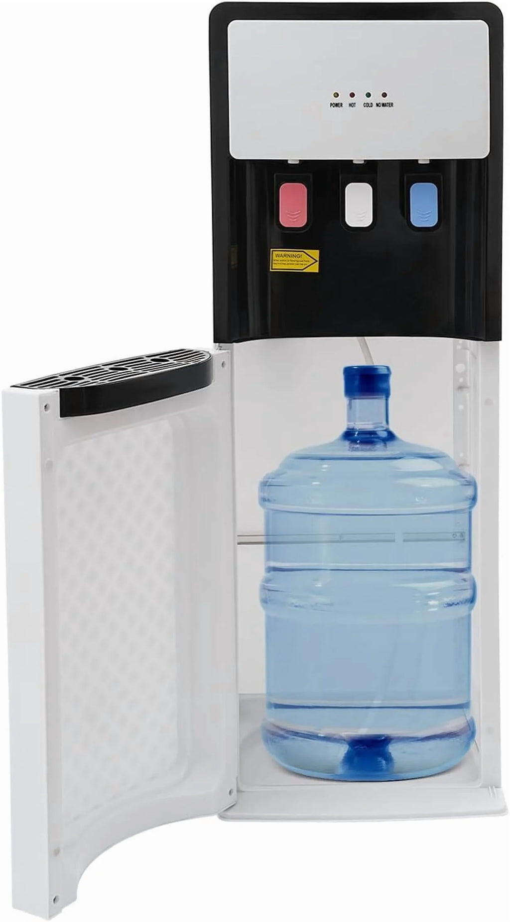 White Water Dispenser Bottom Loading Water Cooler for 5 Gallon Bottles for Offices, Nurseries, Homes, Gyms, Kitchen