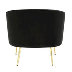 Randolf Velvet Accent Chair in Silver Orchid