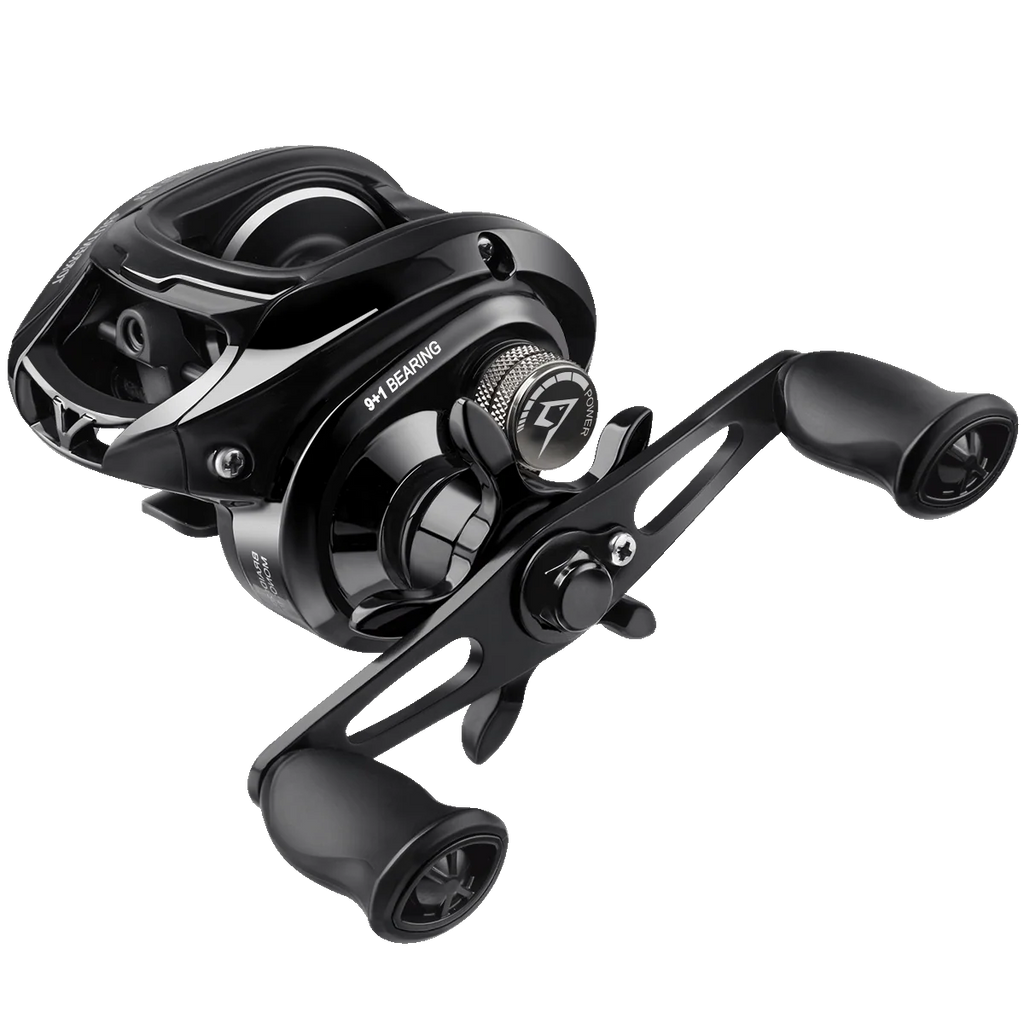 Piscifun Torrent Lite Ultra Light Low Profile Baitcasting Reel with Black & Teal Baitcaster | Black / Left Hand