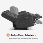 MCombo Power Loveseat Recliner, Electric Reclining Loveseat Sofa with Heat and Vibration, Cupholders, USB Charge Ports RS6314