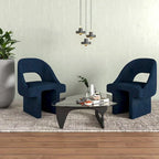 Modern Elegant Boucle Upholstered Accent Chair with MDF Wood Frame for Home Office, Living Room, and Bedroom
