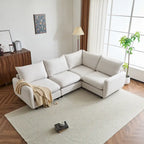 Oversized Modular Sectional Sofa with Plush Cushions and Flexible Layout