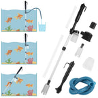 Battery Operated Aquarium Vacuum Gravel Cleaner Portable Fish Tank Cleaner Siphon Pump
