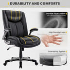 Ergonomic Office Chair with High Back Flip Up Armrests and Rolling Base