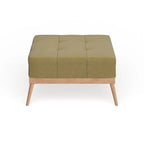 Christopher Knight Home Carson Lund Mid-Century Tufted Fabric Square Ottoman