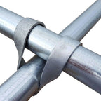 Greenhouse Cross Connectors - Galvanized Steel 1 3/8" | 1 Pack