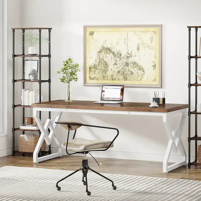 63-Inch Spacious Executive Desk for Home Office Use