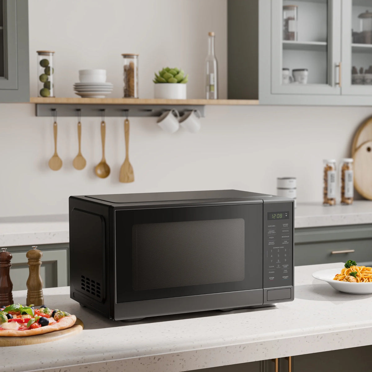 Mainstays 1.1 Cu. ft Microwave Oven in Black