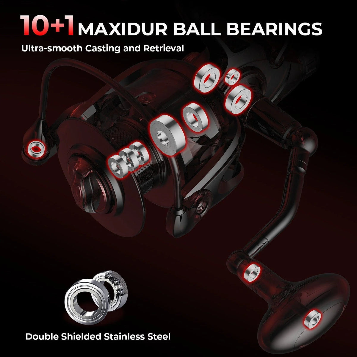 KastKing Sharky Baitfeeder III Spinning Reel | 2000 / 5.1:1